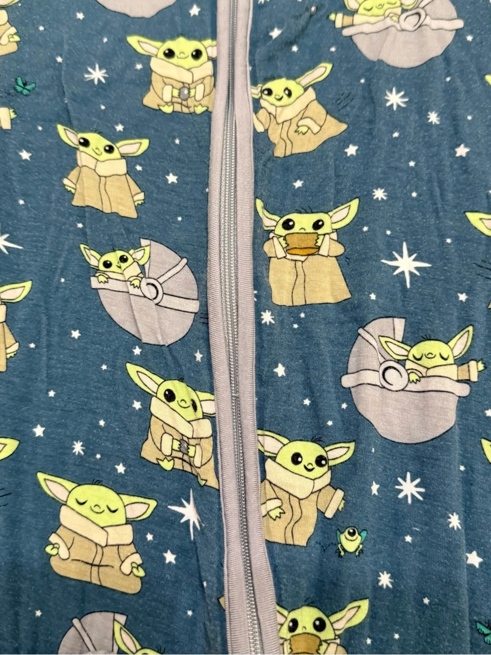 Little Sleepies STAR WARS Grogu Bamboo Convertible Zippy Boys Girls Size 2T